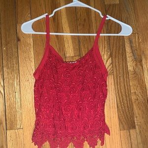 Super cute lace crop top